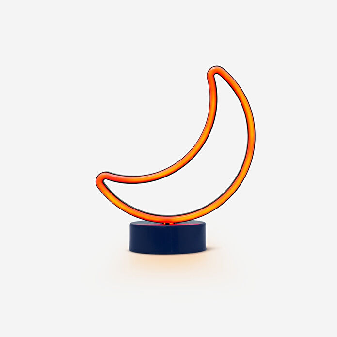 Flying Tiger Copenhagen Renk Değiştiren Ay Şeklinde Neon Lamba