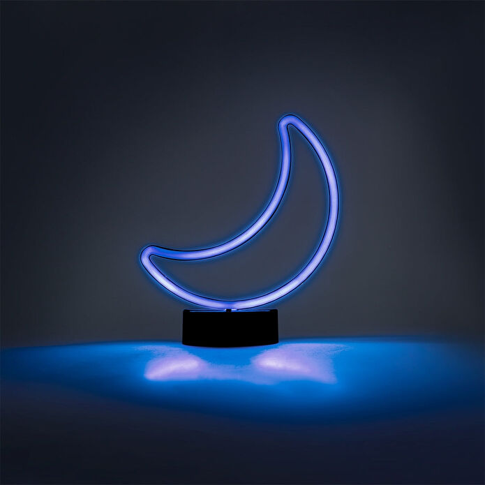 Flying Tiger Copenhagen Renk Değiştiren Ay Şeklinde Neon Lamba