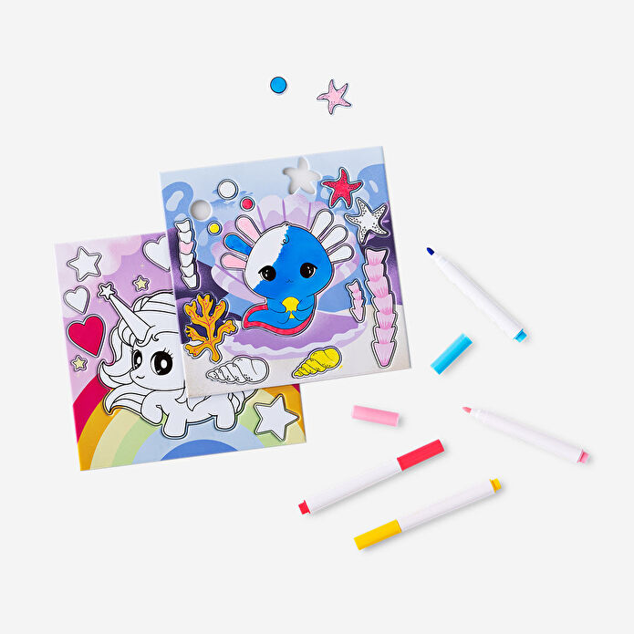 Flying Tiger Copenhagen 2'li Kendin Boya Dokulu Sticker Seti