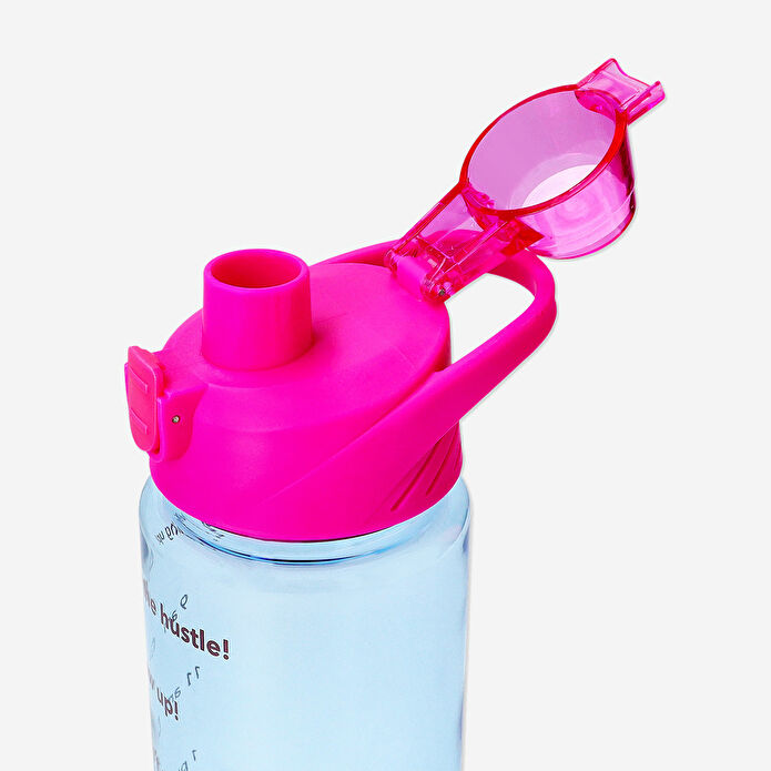 Flying Tiger Copenhagen Pembe Mavi Motivasyon Matarası 1 L