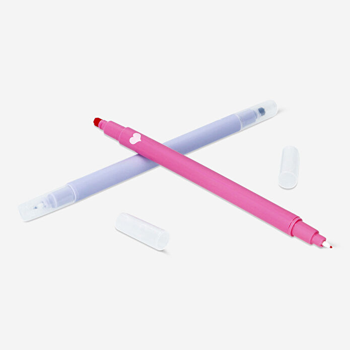 Flying Tiger Copenhagen 12'li Çok Renkli Damgalı Tükenmez Kalem Seti