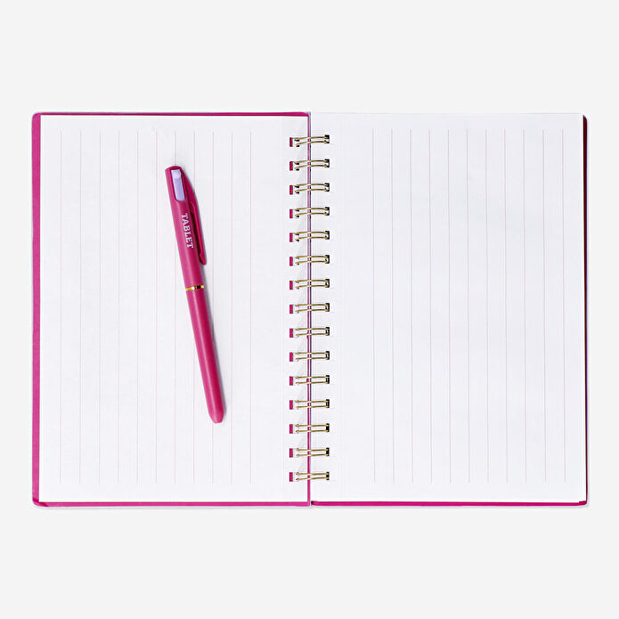 Flying Tiger Copenhagen Çizim Tahtalı Çizgili Defter ve Kalem Seti