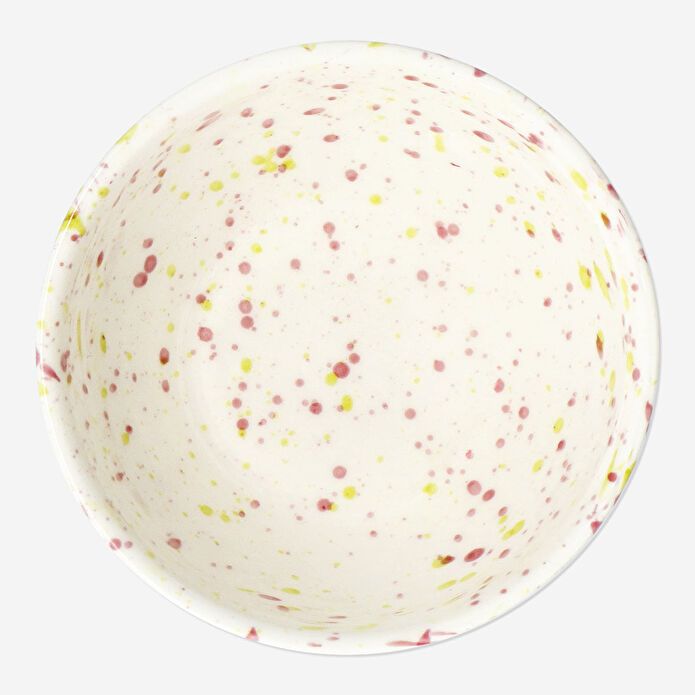 Flying Tiger Copenhagen Desenli Bej Seramik Kase 12,5 cm