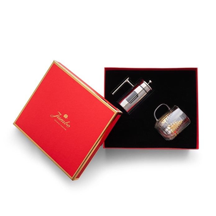 Jumbo Momento Kutulu Kahve Hediye Seti Kırmızı