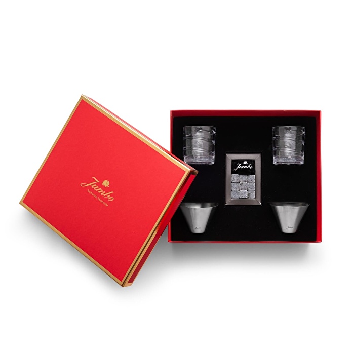 Jumbo Ritmo Kutulu Viski Hediye Seti Kırmızı