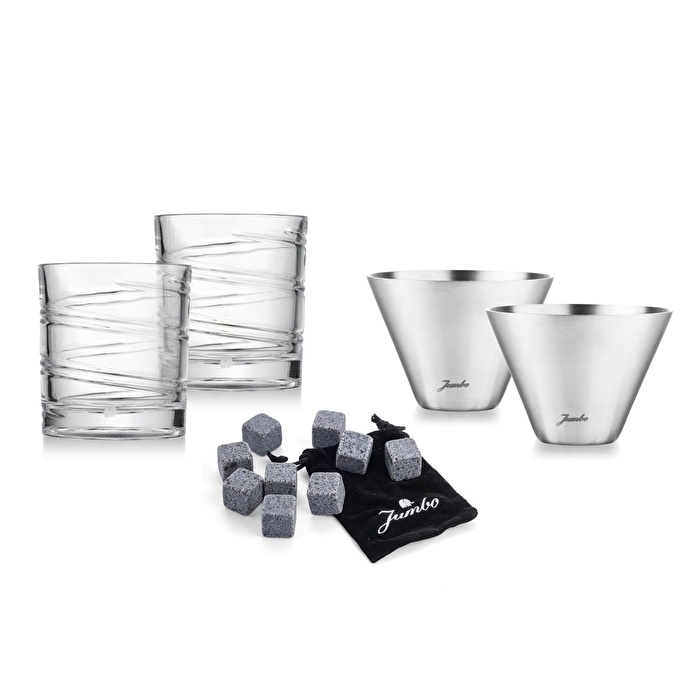 Jumbo Ritmo Kutulu Viski Hediye Seti Kırmızı