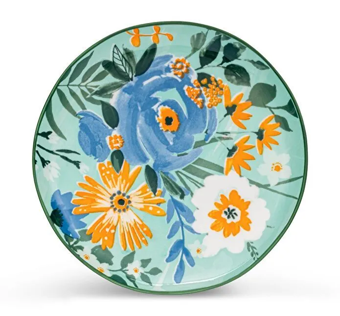 Jumbo Floral 6 Kişilik 7 Parça Pasta Takımı