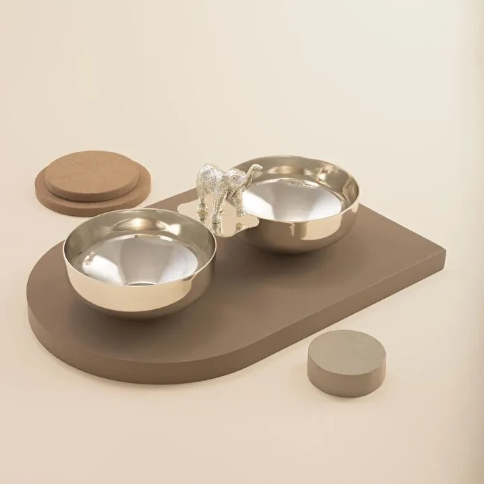 Jumbo Ganesha İkili Gümüş Çerezlik