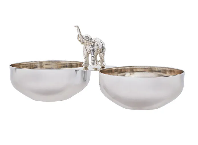 Jumbo Ganesha İkili Gümüş Çerezlik