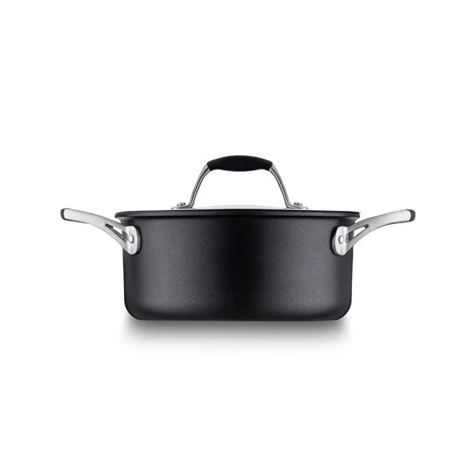 Jumbo New Moment Diamond İndüksiyon Tabanlı Siyah Derin Tencere 20 cm