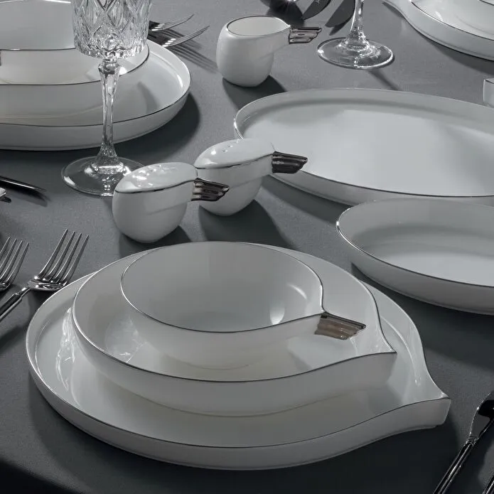 Jumbo Goddess Platin 61 Parça 12 Kişilik Yemek Takımı