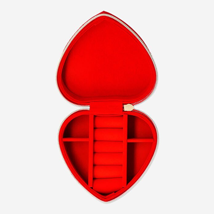 Flying Tiger Copenhagen Kırmızı Kalp Şeklinde Takı Kutusu