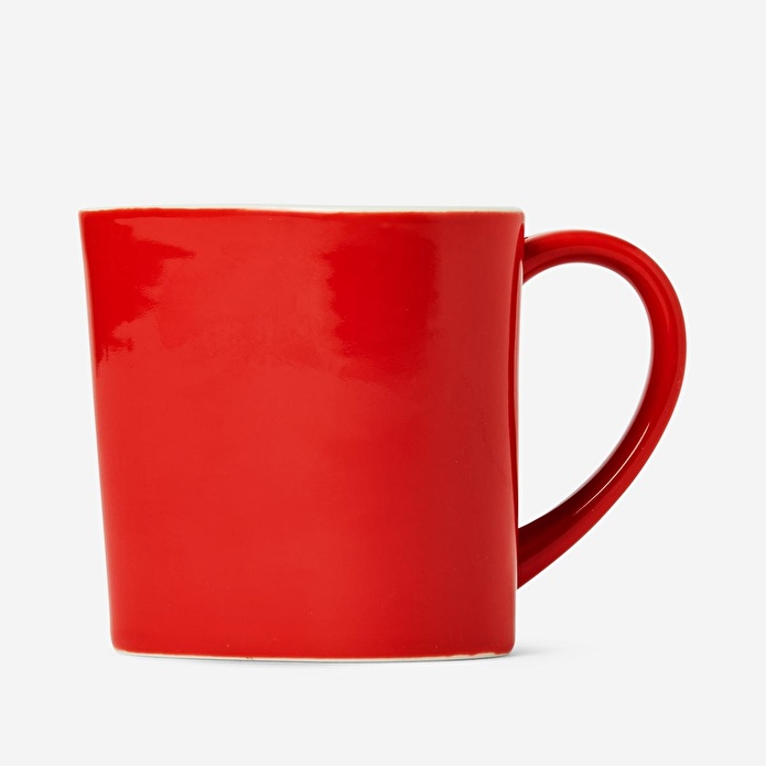 Flying Tiger Copenhagen Kalp Şekilli Kırmızı Seramik Kupa 330 ml