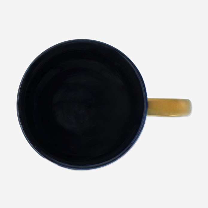 Flying Tiger Copenhagen Ay Desenli Lacivert Porselen Kupa