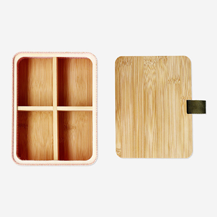 Flying Tiger Copenhagen Kapaklı Bambu Kutu 15 cm x 20 cm