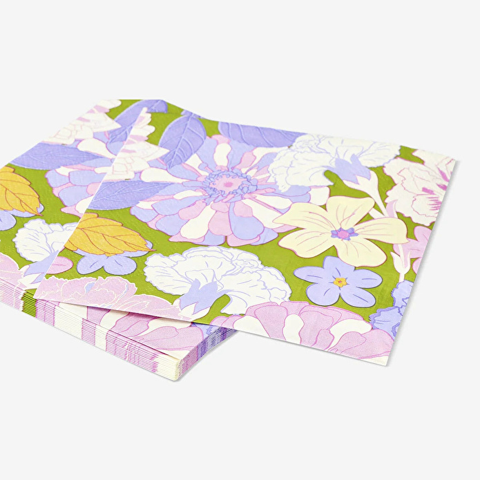 Flying Tiger Copenhagen Büyük Çiçek Desenli Peçete Seti 16,5 cm x 16,5 cm