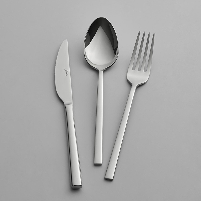 Jumbo 2001 84 Parça 12 Kişilik Çelik Çatal Kaşık Bıçak Takımı