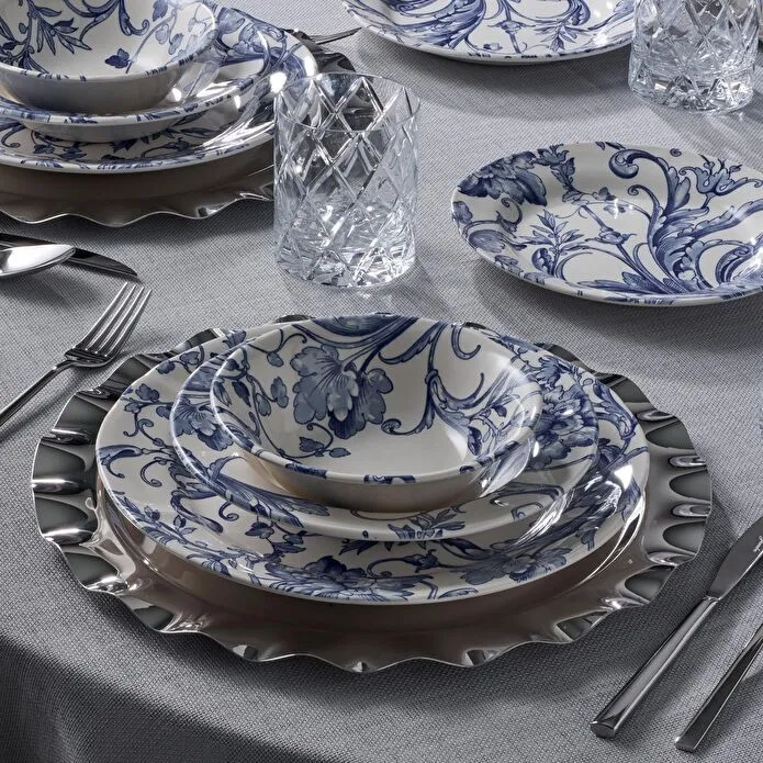 Jumbo New Leaf 24 Parça 6 Kişilik Yemek Takımı