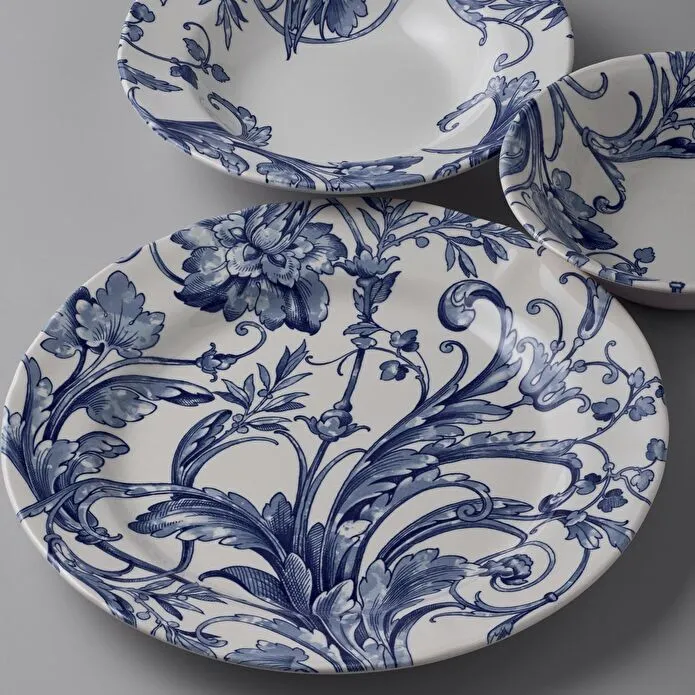 Jumbo New Leaf 24 Parça 6 Kişilik Yemek Takımı