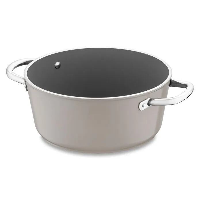 Jumbo Swiss Crystal Bej İndüksiyon Tabanlı Derin Tencere 20 cm