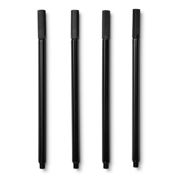 Flying Tiger Copenhagen 4'lü Siyah Tükenmez Kalem