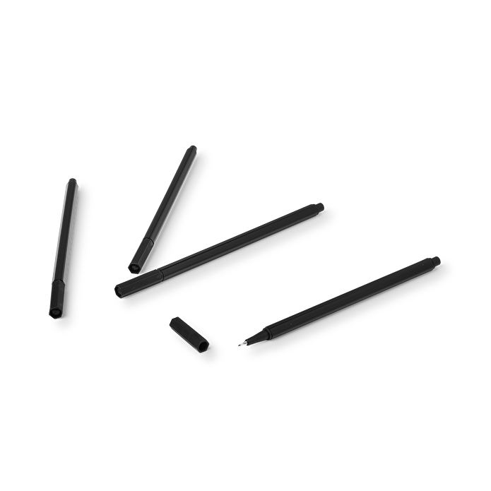 Flying Tiger Copenhagen 4'lü Siyah Tükenmez Kalem