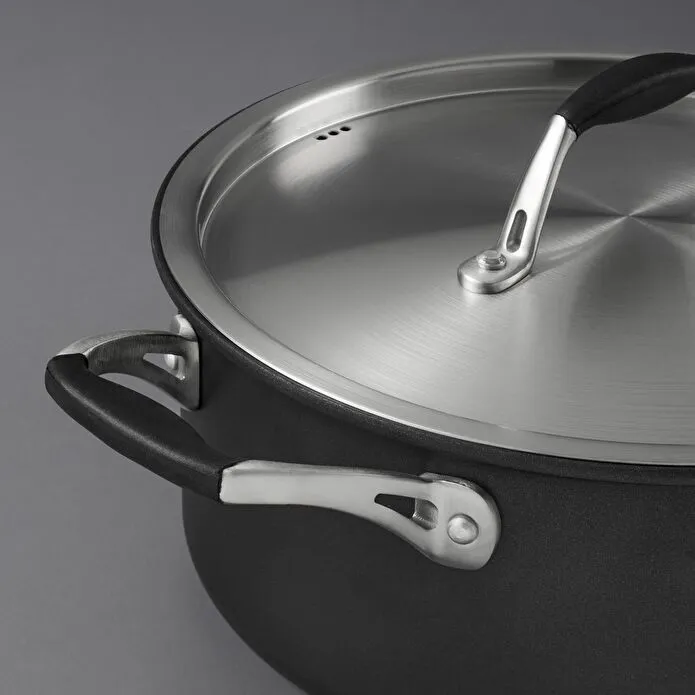 Jumbo New Moment Diamond İndüksiyon Tabanlı Siyah Derin Tencere 24 cm