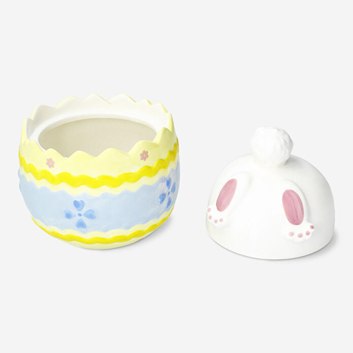 Flying Tiger Copenhagen Yumurta Şeklinde Kapaklı Seramik Kavanoz