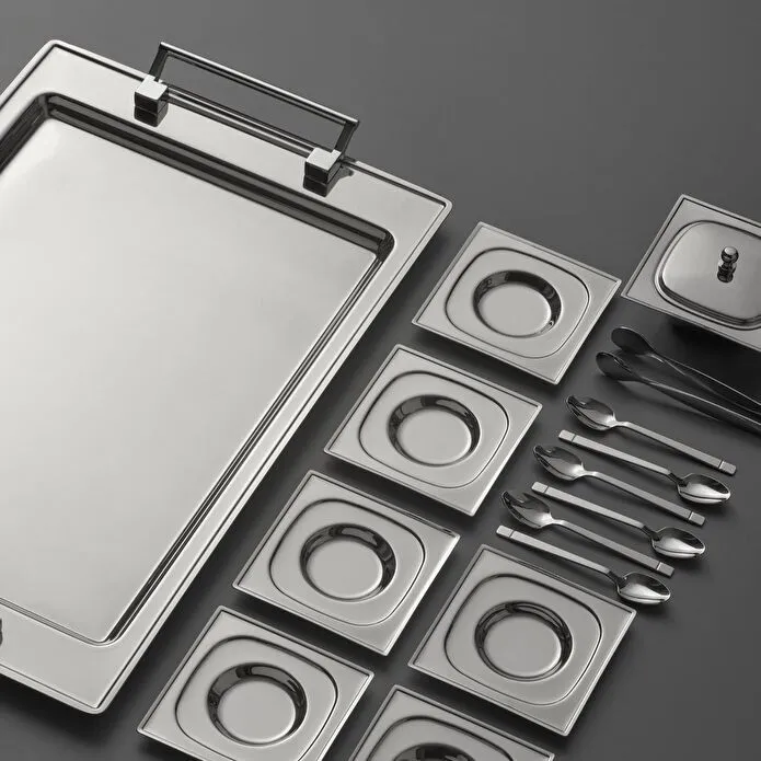 Jumbo Pluto 16 Parça 6 Kişilik Çelik Çay Seti