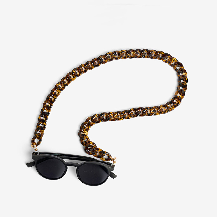 Flying Tiger Copenhagen Kahverengi Büyük Halkalı Gözlük Zinciri