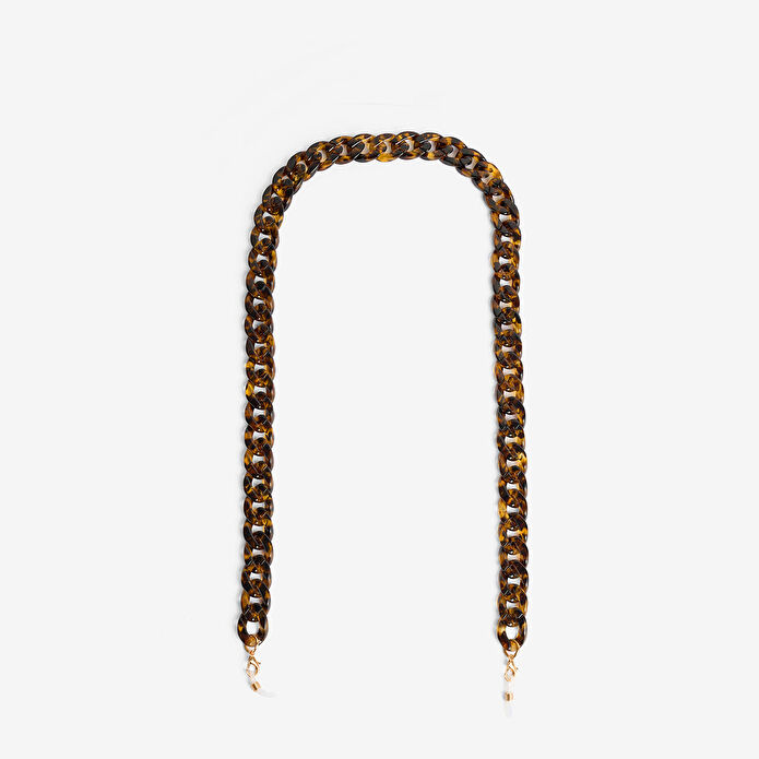 Flying Tiger Copenhagen Kahverengi Büyük Halkalı Gözlük Zinciri