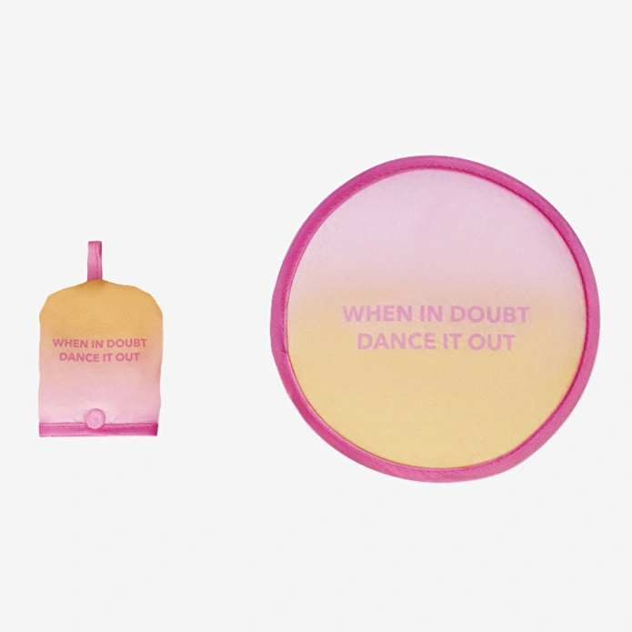 Flying Tiger Copenhagen Pembe Turuncu Katlanabilir Yuvarlak Yelpaze