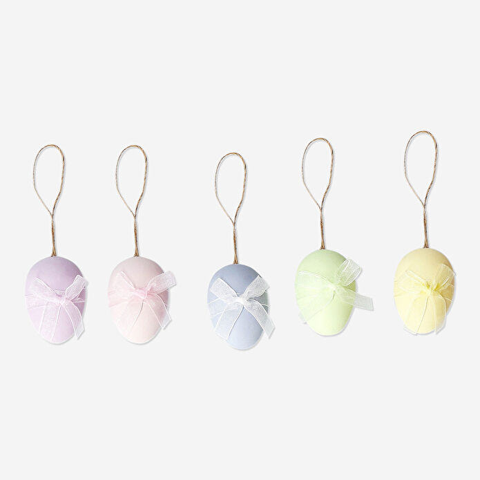 Flying Tiger Copenhagen 5'li Kurdeleli Dekoratif Paskalya Yumurtası Seti