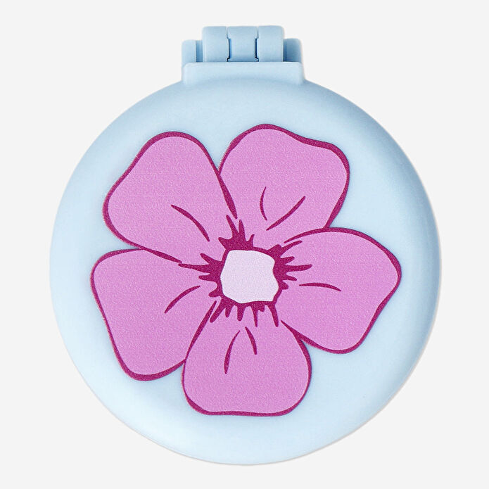 Flying Tiger Copenhagen Çiçek Desenli Katlanabilir Aynalı Tarak