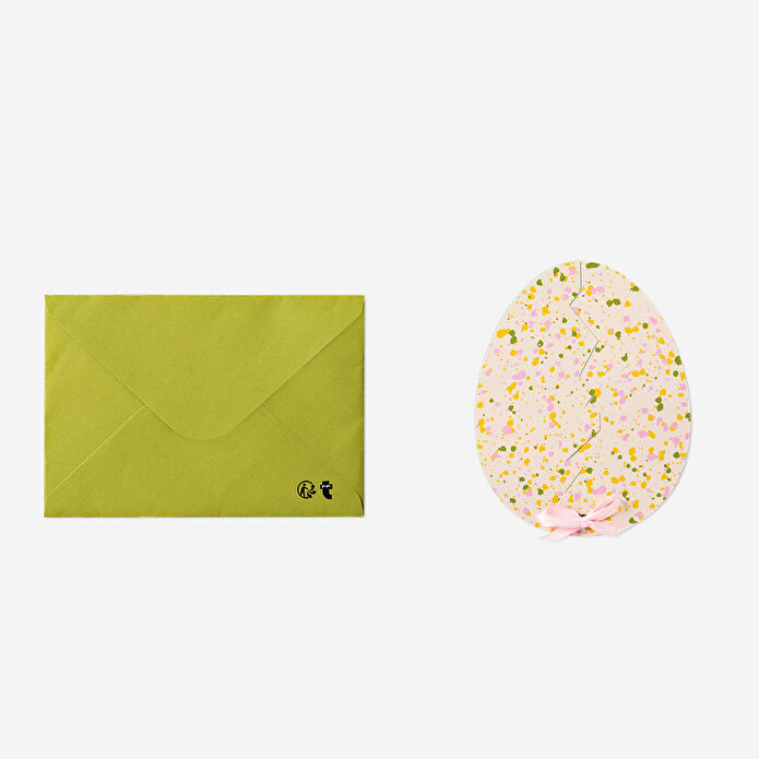 Flying Tiger Copenhagen Paskalya Yumurtası Şeklinde Tebrik Kartı