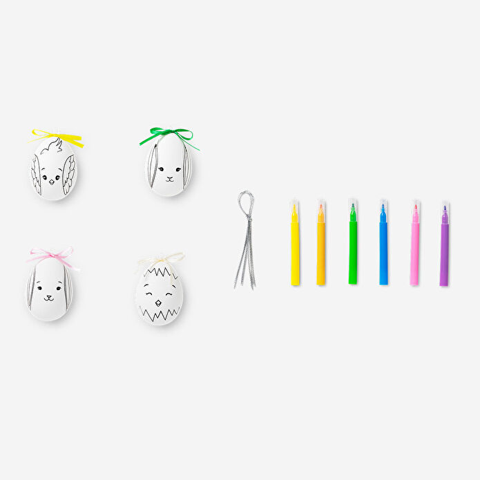 Flying Tiger Copenhagen Kendin Yap Kalemli Paskalya Yumurtası Seti