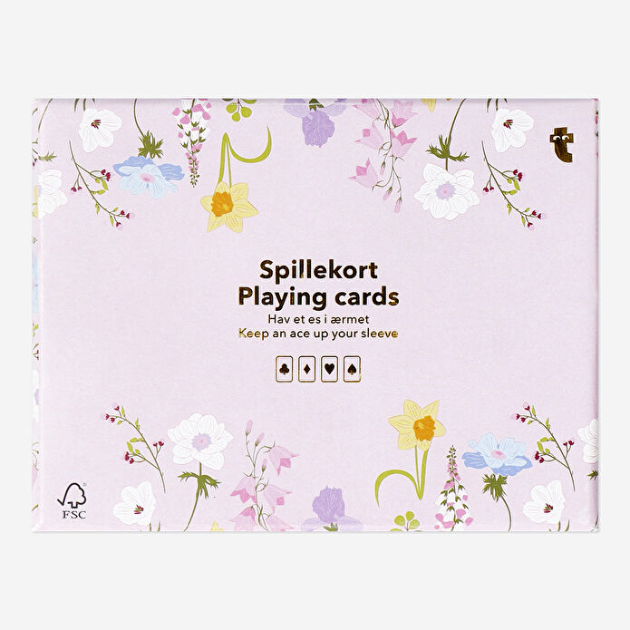 Flying Tiger Copenhagen Çiçek Desenli İskambil Kağıdı Seti