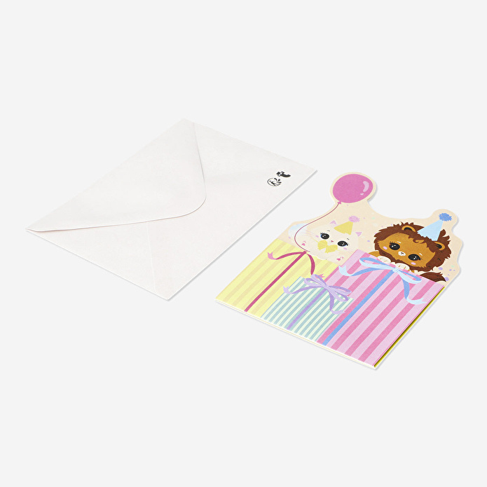 Flying Tiger Copenhagen Hayvan Partisi Desenli Tebrik Kartı