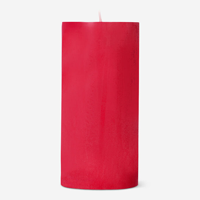 Flying Tiger Copenhagen Açık Kırmızı Rustik Mum 12 cm