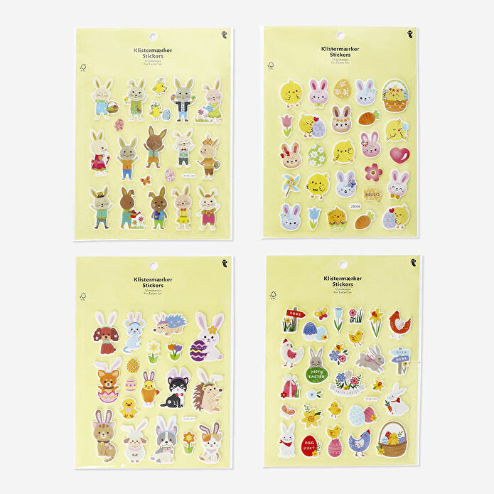 Flying Tiger Copenhagen Paskalya Temalı Dokulu Sticker Seti