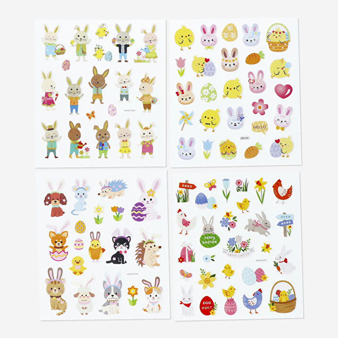 Flying Tiger Copenhagen Paskalya Temalı Dokulu Sticker Seti