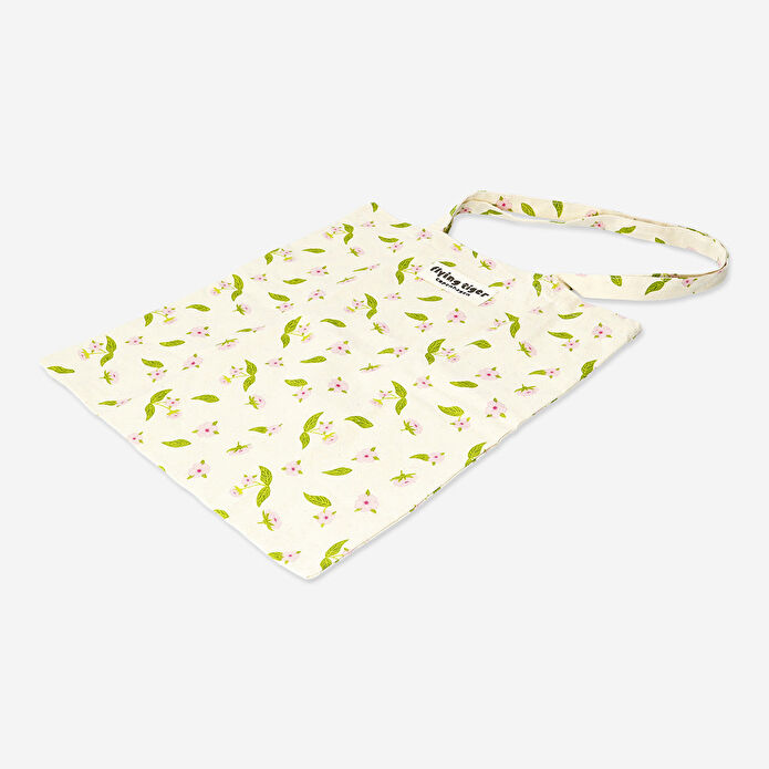 Flying Tiger Copenhagen Kiraz Çiçeği Desenli Pembe Bez Çanta