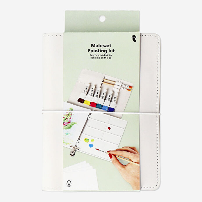 Flying Tiger Copenhagen Taşınabilir Hepsi Bir Arada Akrilik Boyama Seti