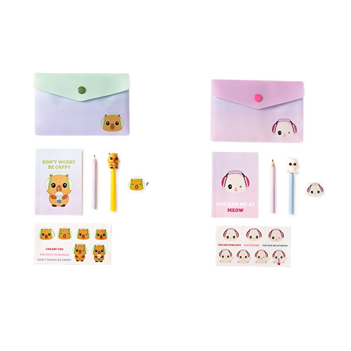 Flying Tiger Copenhagen Hayvan Desenli Sürpriz Kırtasiye Kiti