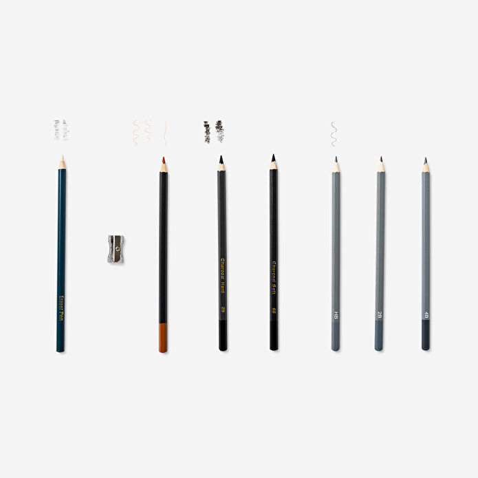 Flying Tiger Copenhagen 12'li Metal Kutuda Eskiz Kalemi Seti