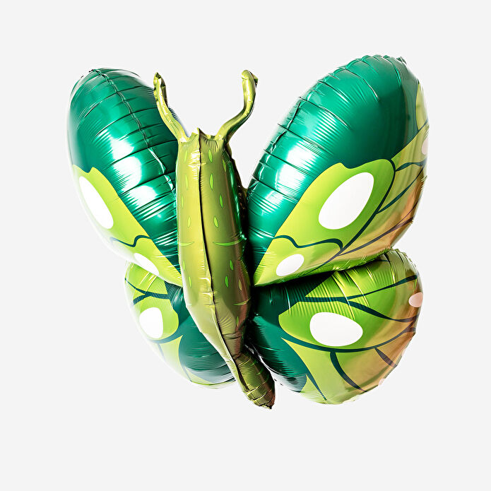 Flying Tiger Copenhagen Yeşil Kelebek Şeklinde Folyo Balon