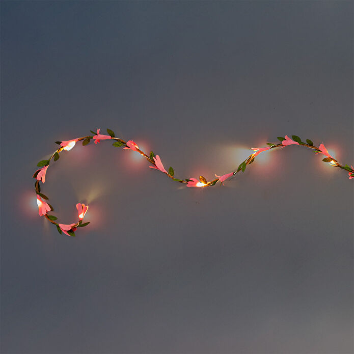Flying Tiger Copenhagen 20'li Pembe Çiçekli LED Işık Zinciri 2,5 m