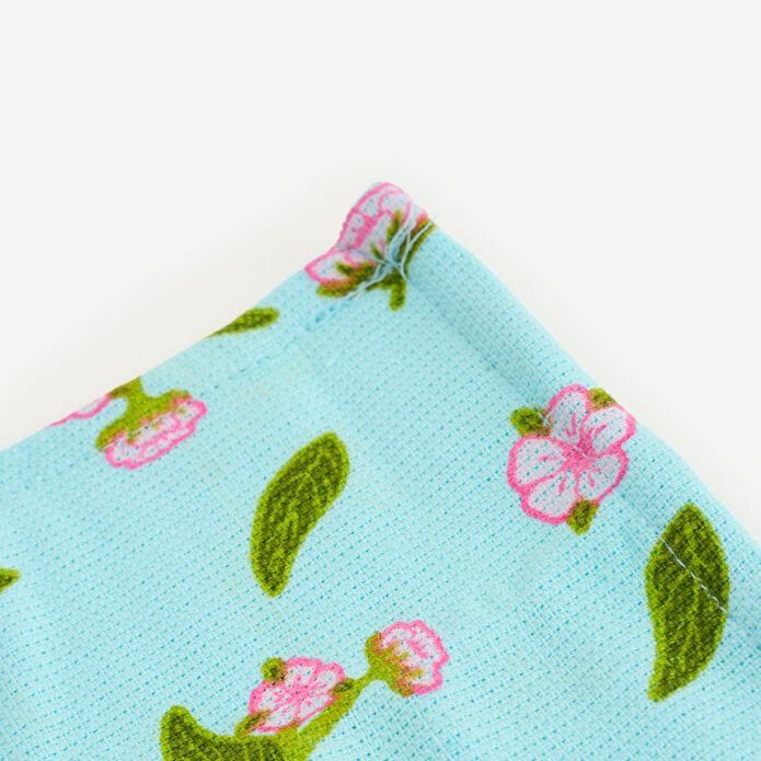 Flying Tiger Copenhagen Mavi Kiraz Çiçeği Desenli Mini Havlu