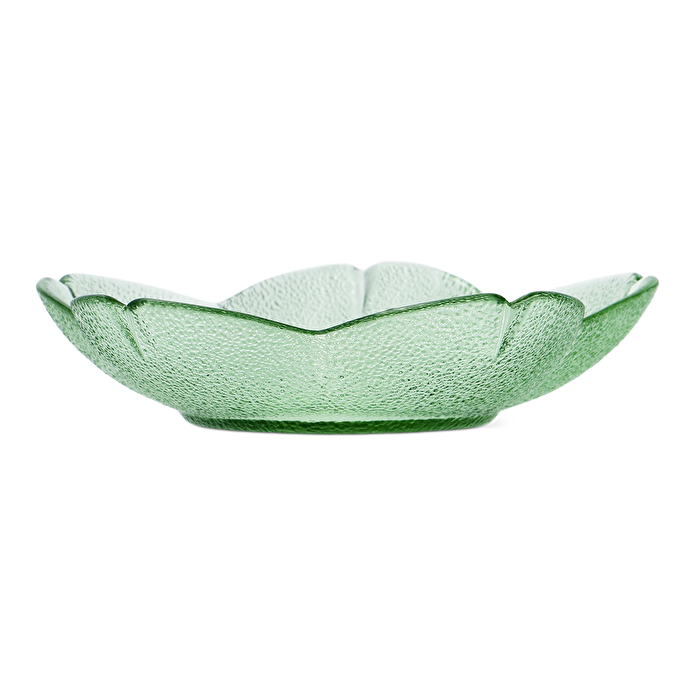 Flying Tiger Copenhagen Yeşil Çiçek Şeklinde Cam Tabak