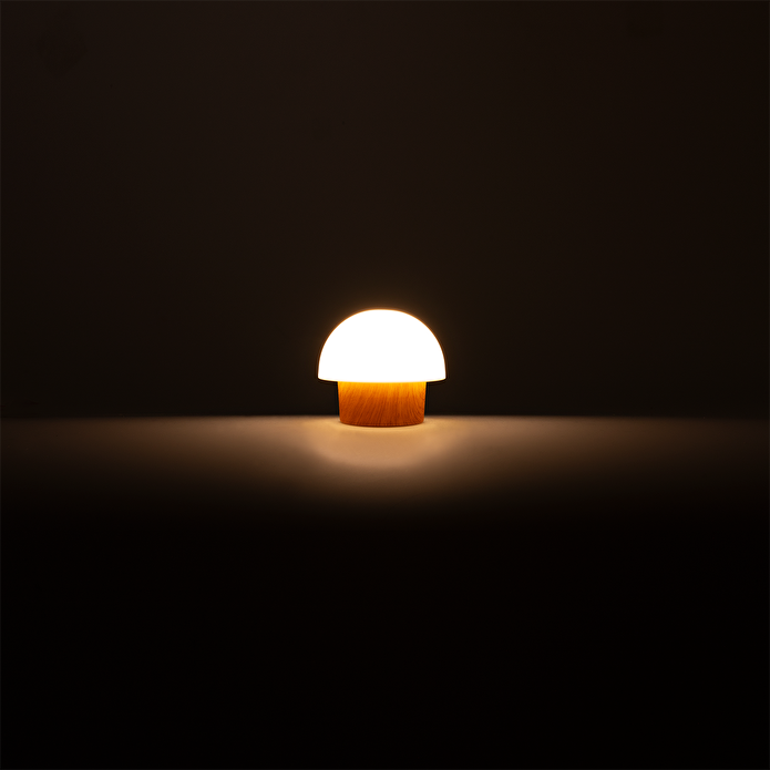 Flying Tiger Copenhagen Ahşap Görünümlü Beyaz Bahçe Lambası